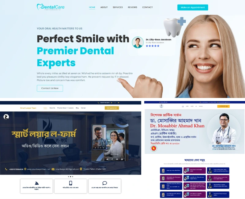 website for doctor, eng, advocate